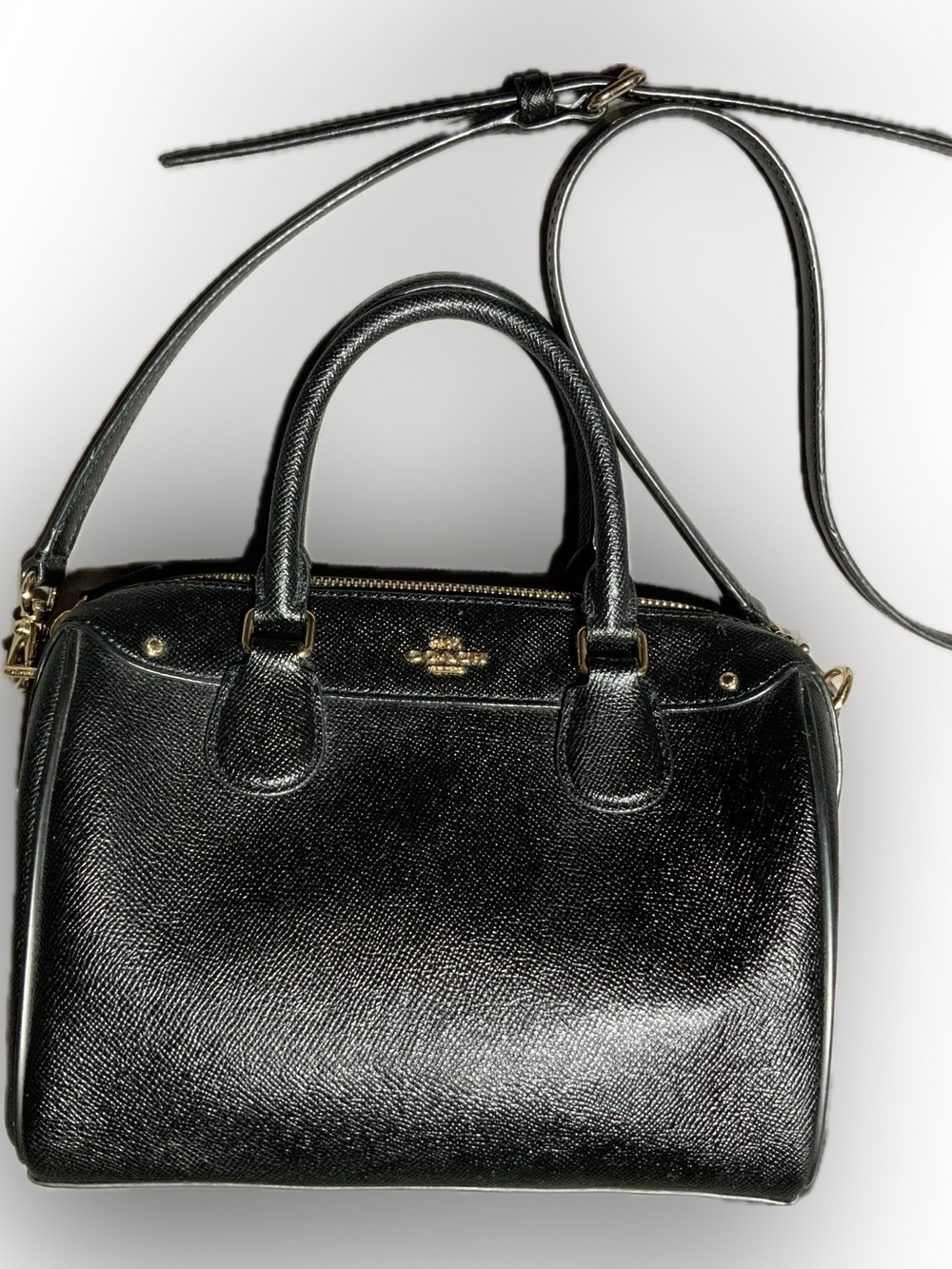 Coach Mini Bennett Leather Crossbody Shoulder Handbag F57521 Small